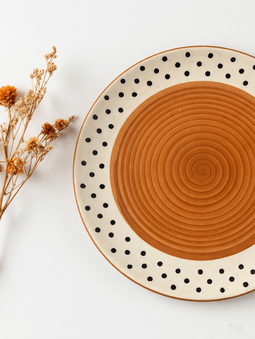 Spiral Polka Dinner Plates